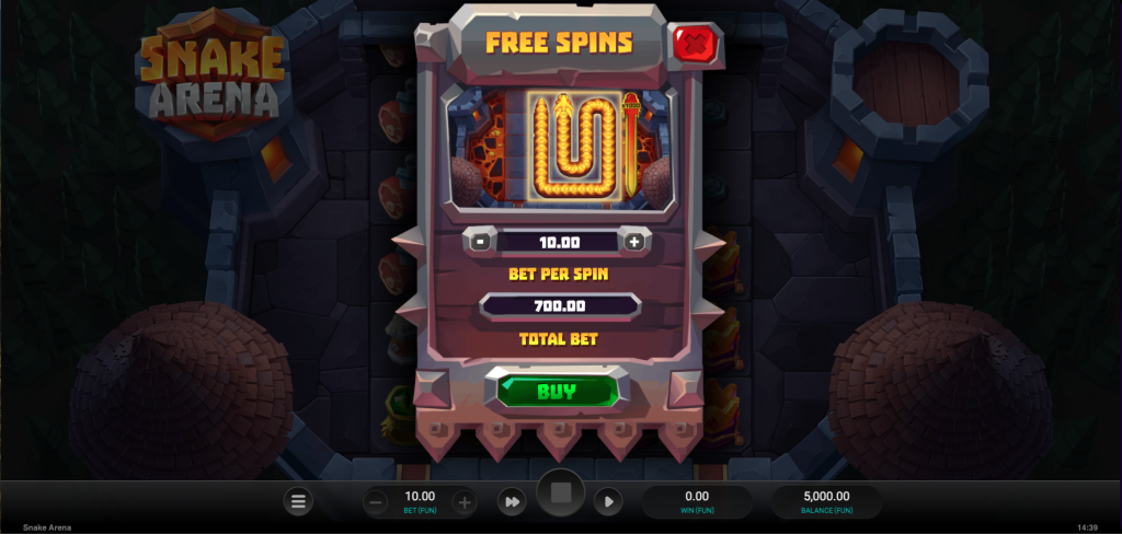 Snake Arena Buy Bonus option