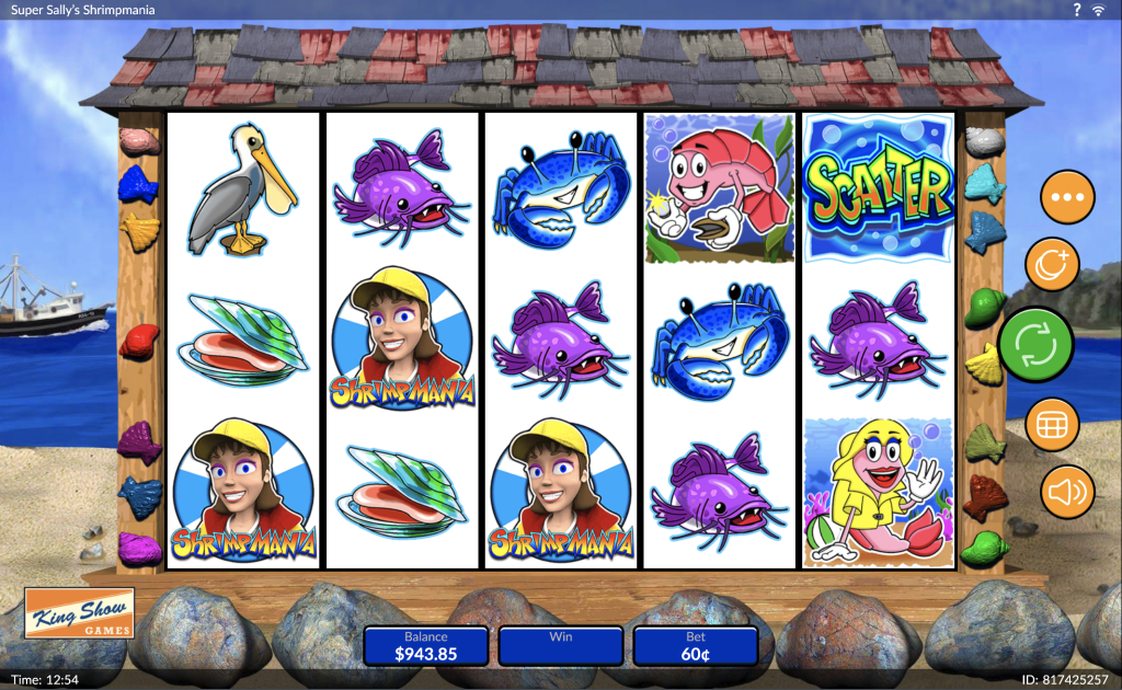 Super Sally's Shrimpmania bonus symbols