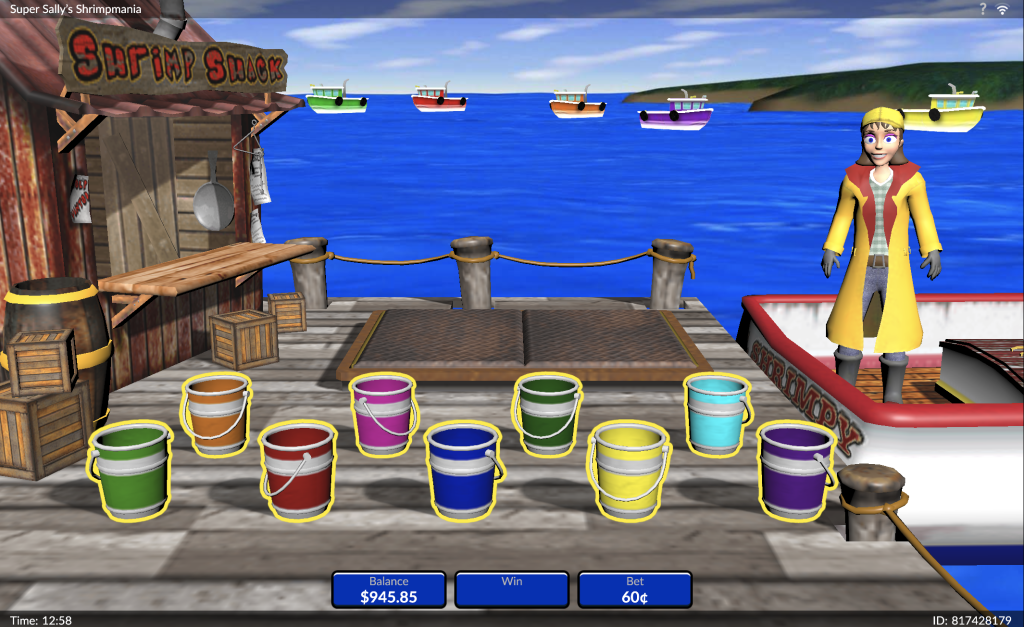 Super Sally's Shrimpmania pick buckets