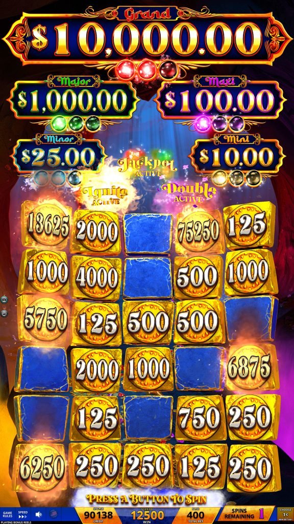 Mystery of the Lamp by IGT all three activated