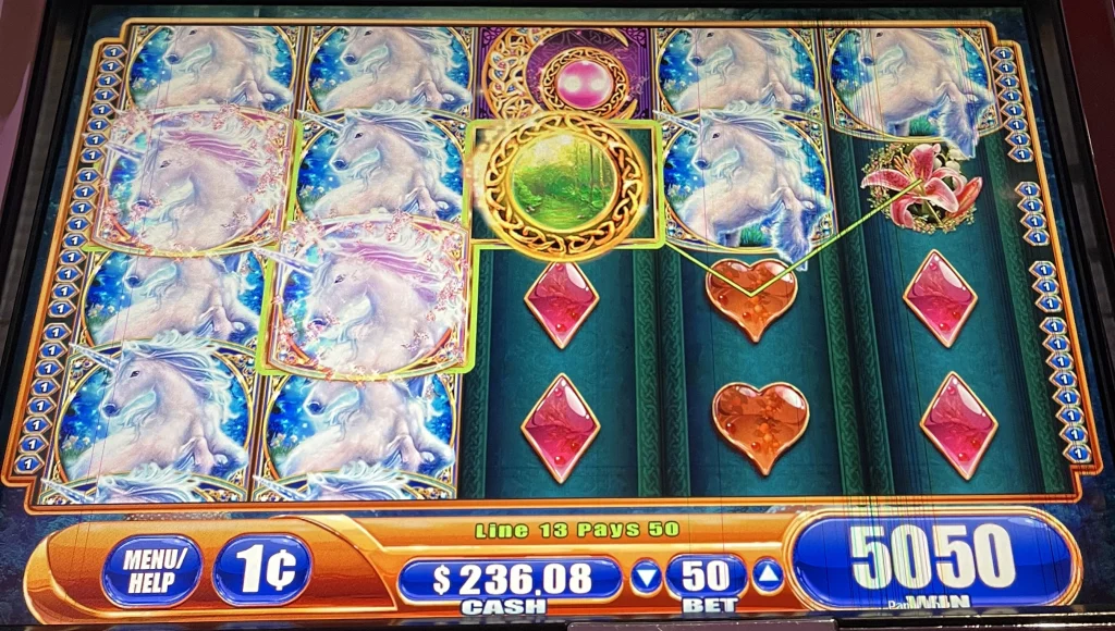 100x win on Mystical Unicorn