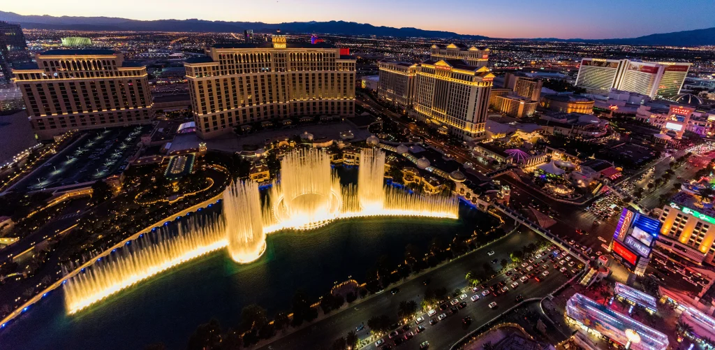 Bellagio Fountains in Las Vegas