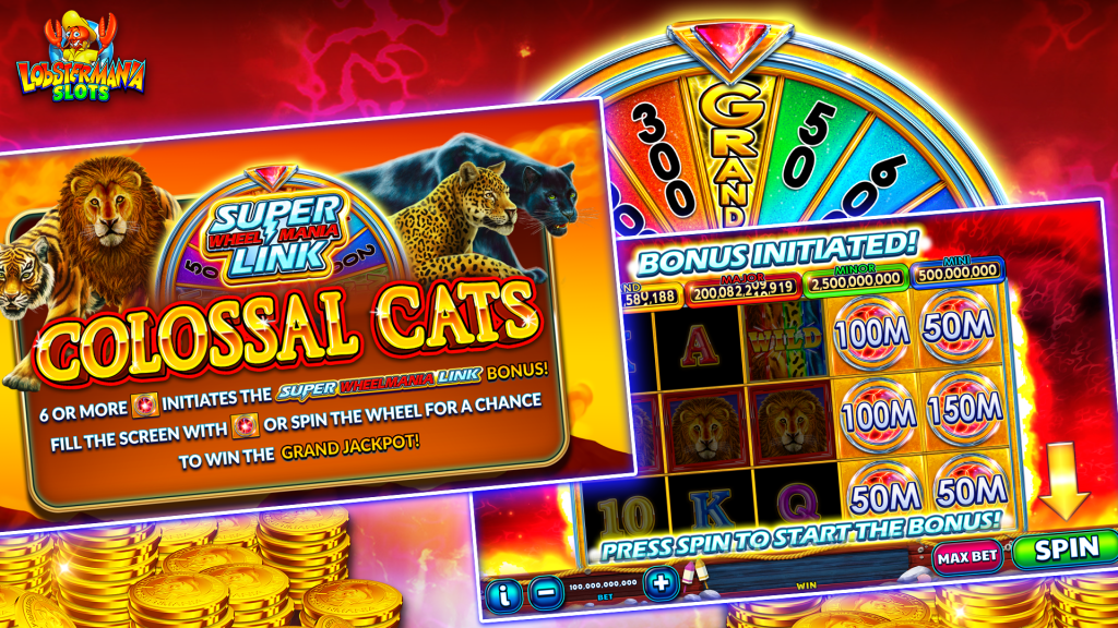 Super Wheelmania Link Colossal Cats bonus
