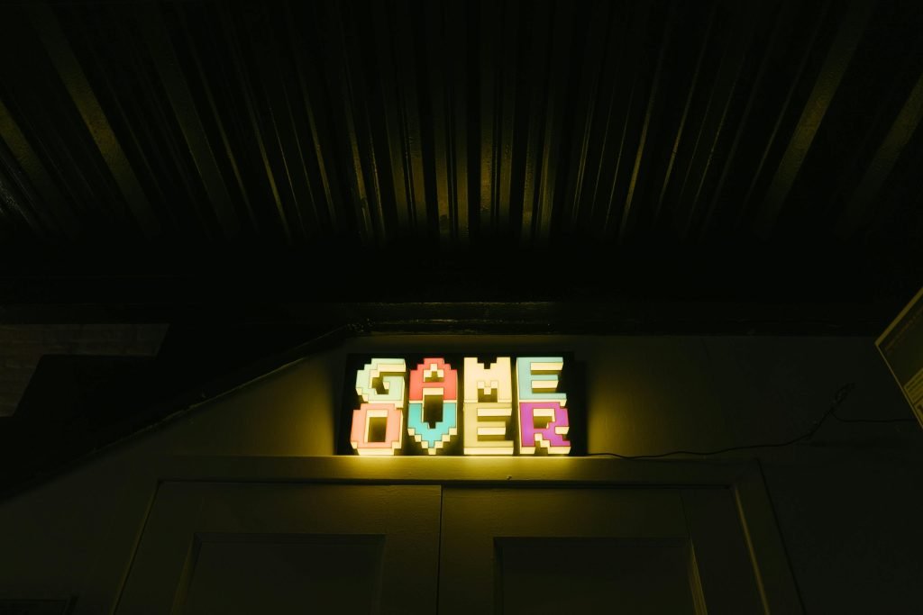 game over sign