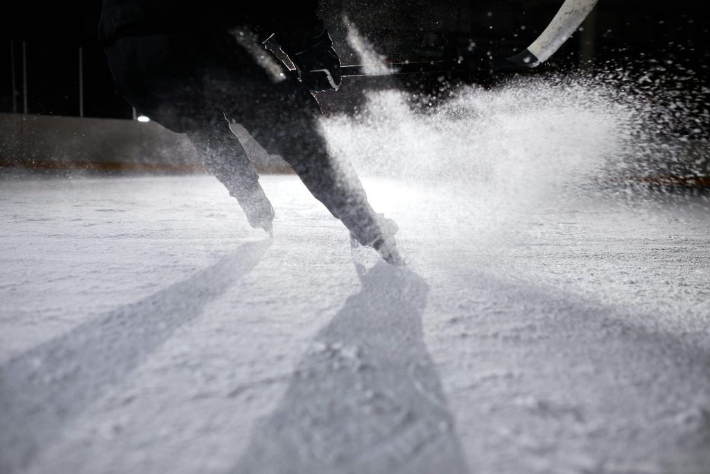 hockey player on ice