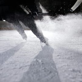 hockey player on ice