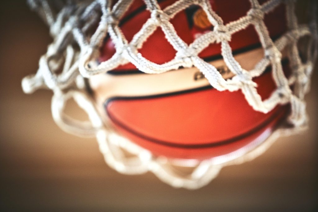 Basketball in net