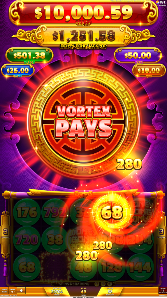 Money Gong Vortex Pays