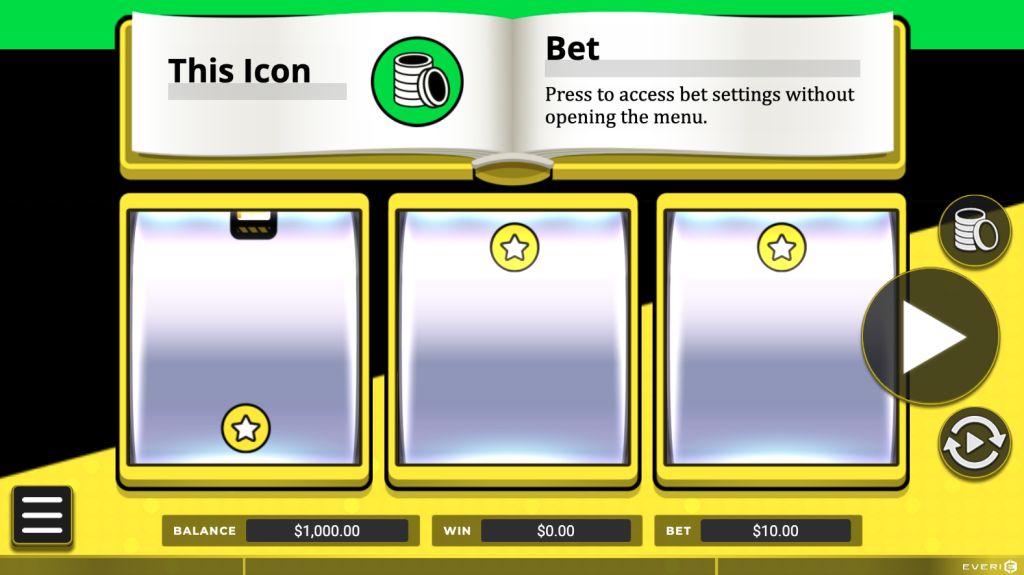 Slots for Dummies tutorial on screen