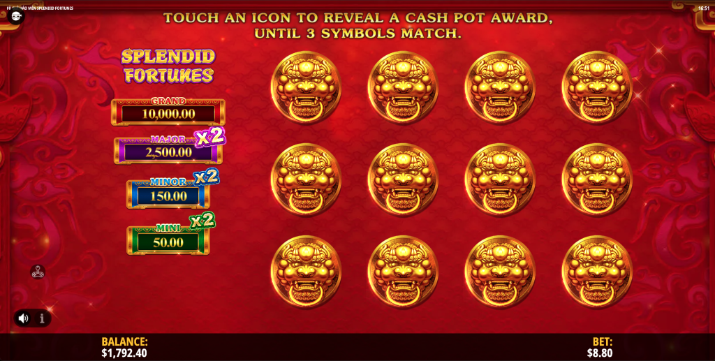 Splendid Fortunes Golden Pots Bonus Picking