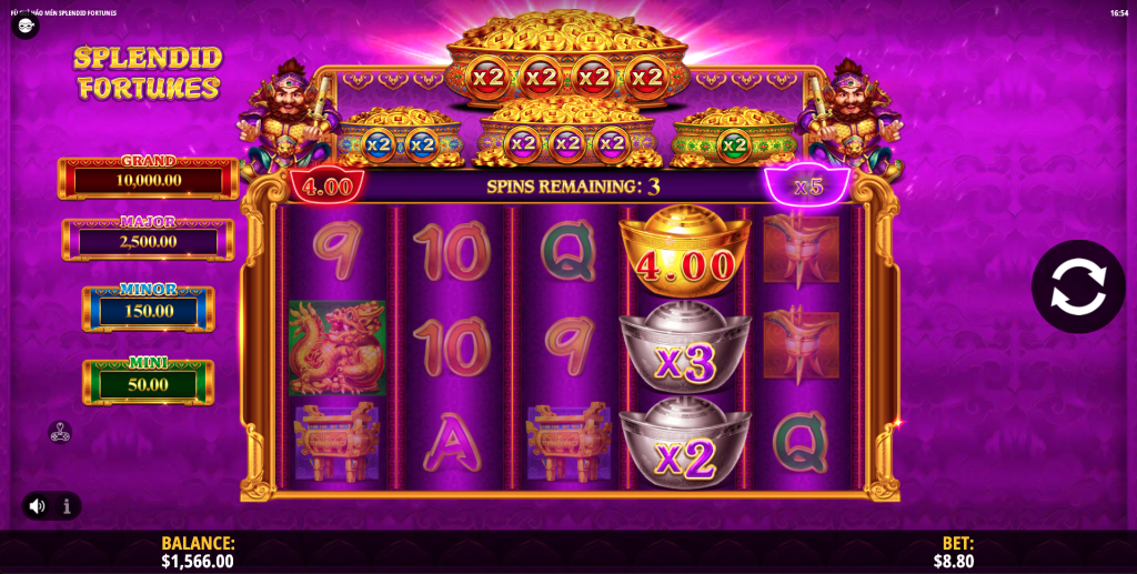 Splendid Fortunes Splendid Ingot Bonus Start