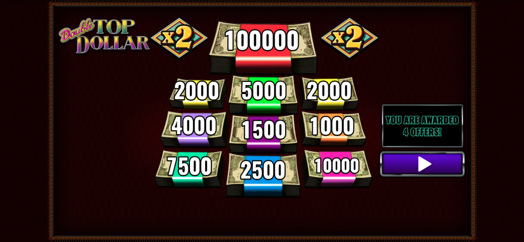 Double Top Dollar Bonus Start