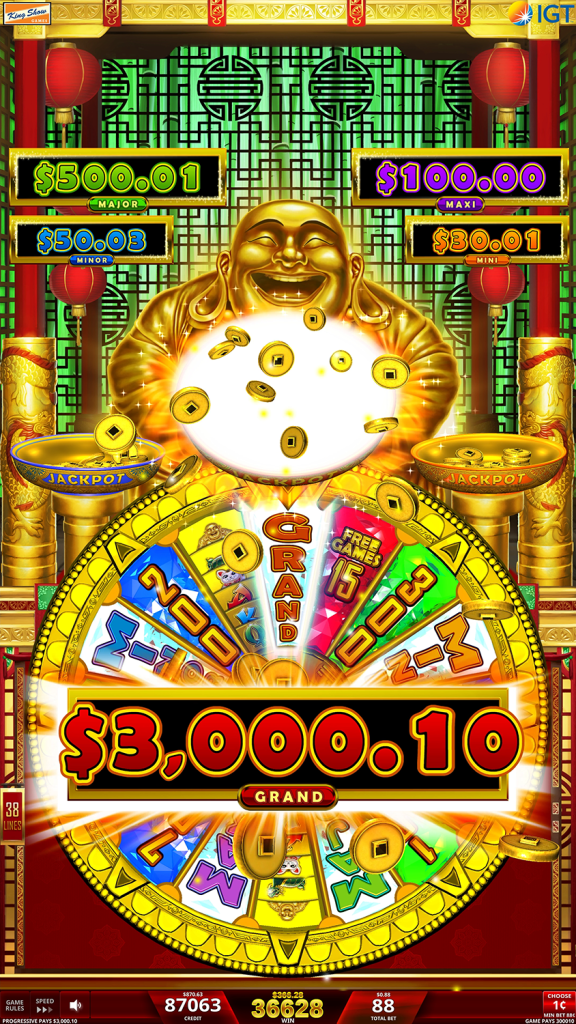 Grand Buddha Link Bonus Wheel Jackpot Grand Win