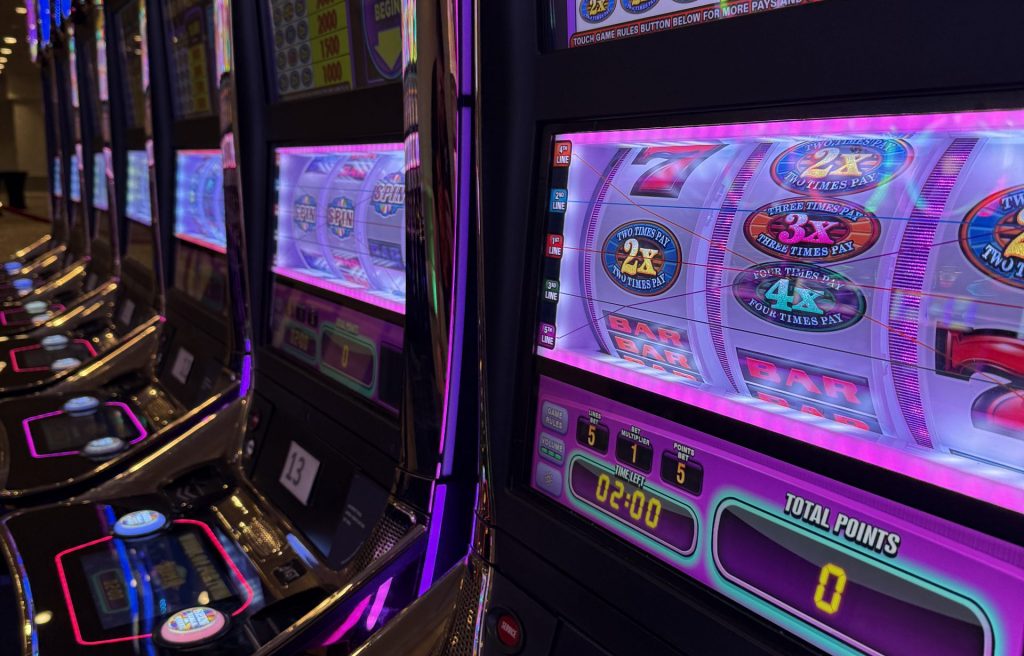 Slots lined up in a row
