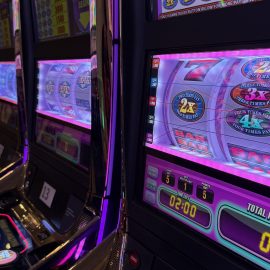Slots lined up in a row