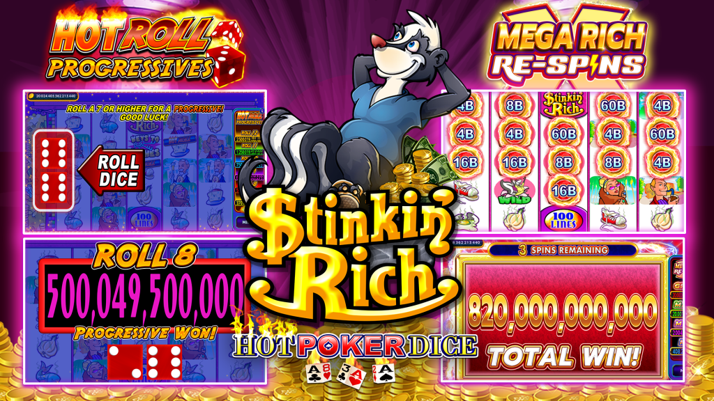 Stinkin' Rich Hot Poker Dice Progressive