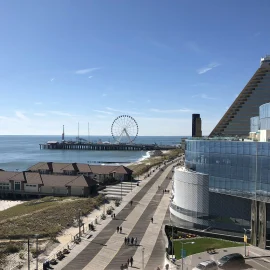 Altantic City boardwalk from Ocean Casino Resort