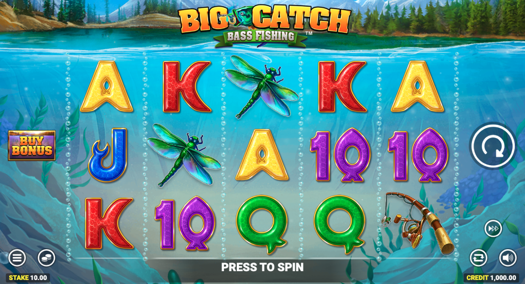 Big Catch Bass Fishing Base Game Reel Set