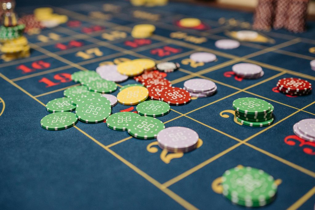 Chips on Roulette Table