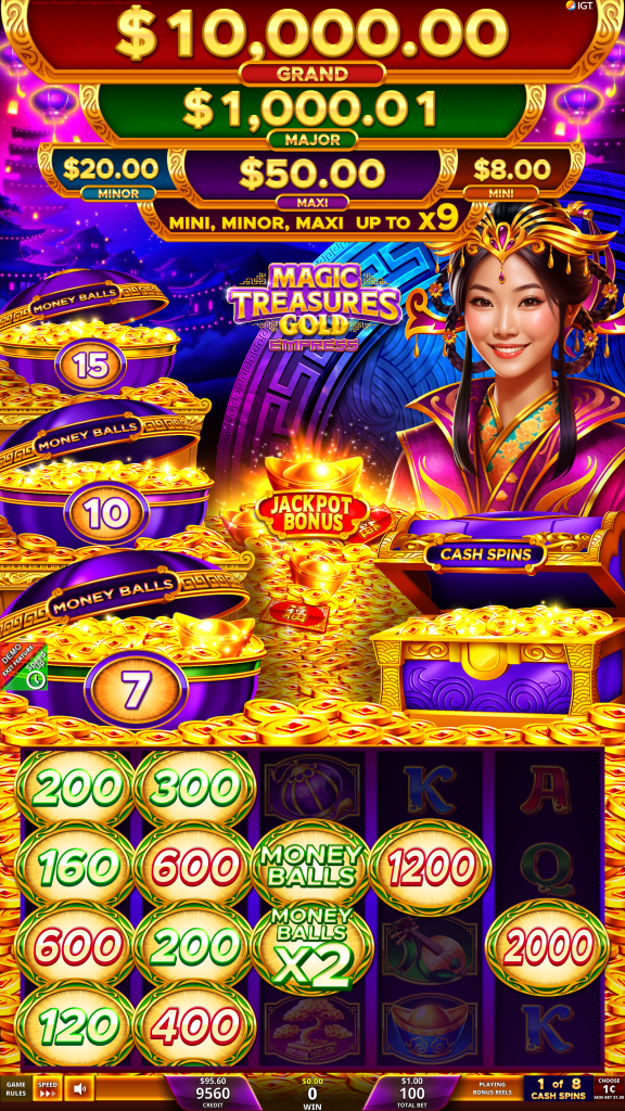 Magic Treasure Gold Cash Spins activated 