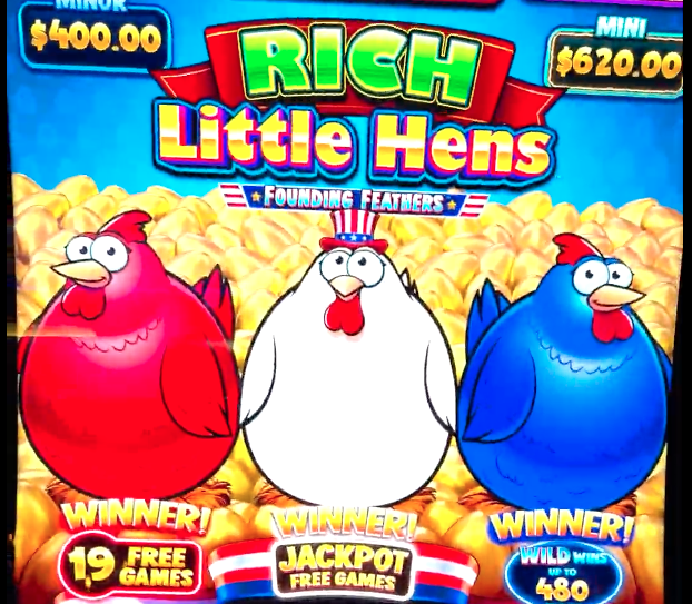 Rich Little Hens all pots triggered