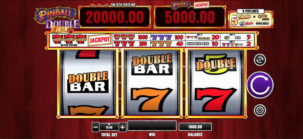 Pinball Double Gold Base Game Reel