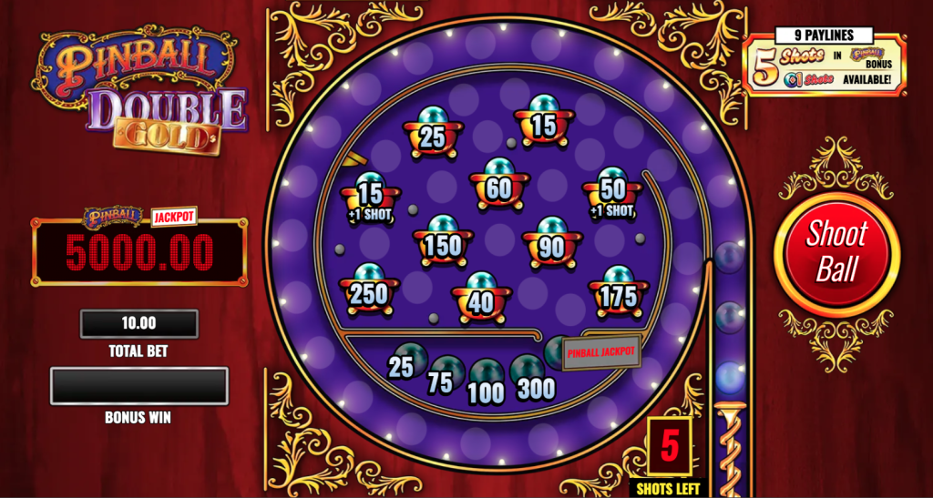 Pinball Double Gold Bonus Screen