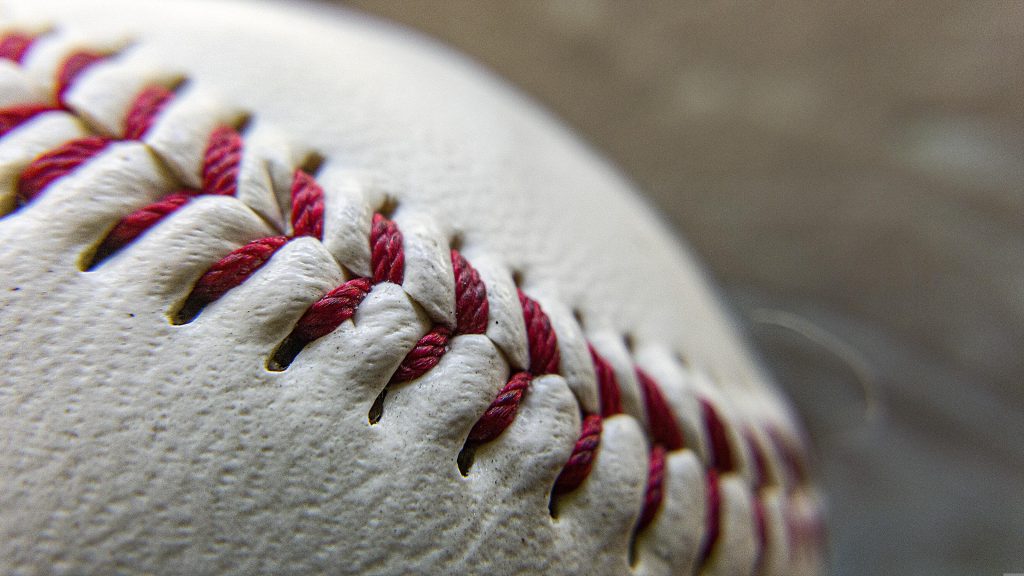 Close up of baseball