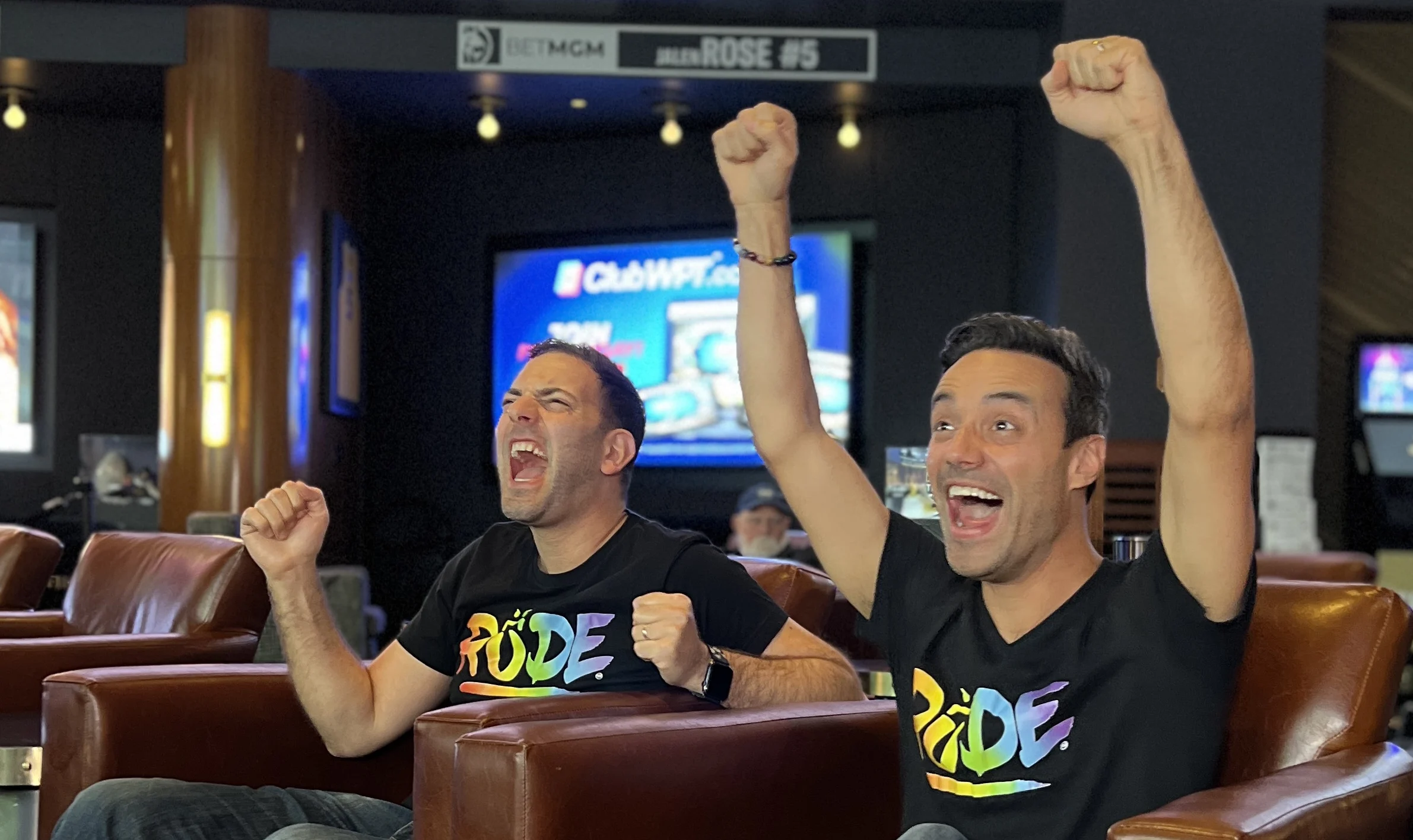 Brian and Marco in the sportsbook