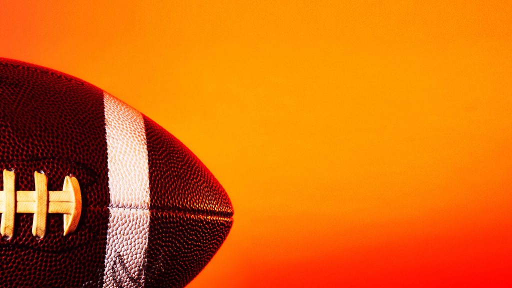 Close up of football