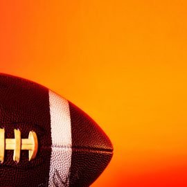 Close up of football