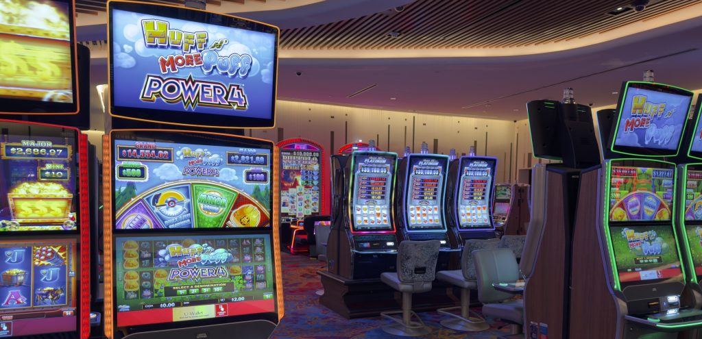 slot machines on casino floor