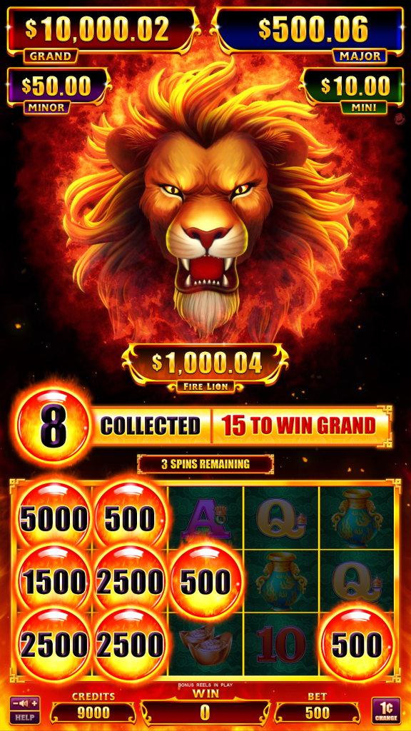 Fire Lion Hold & Spin Bonus