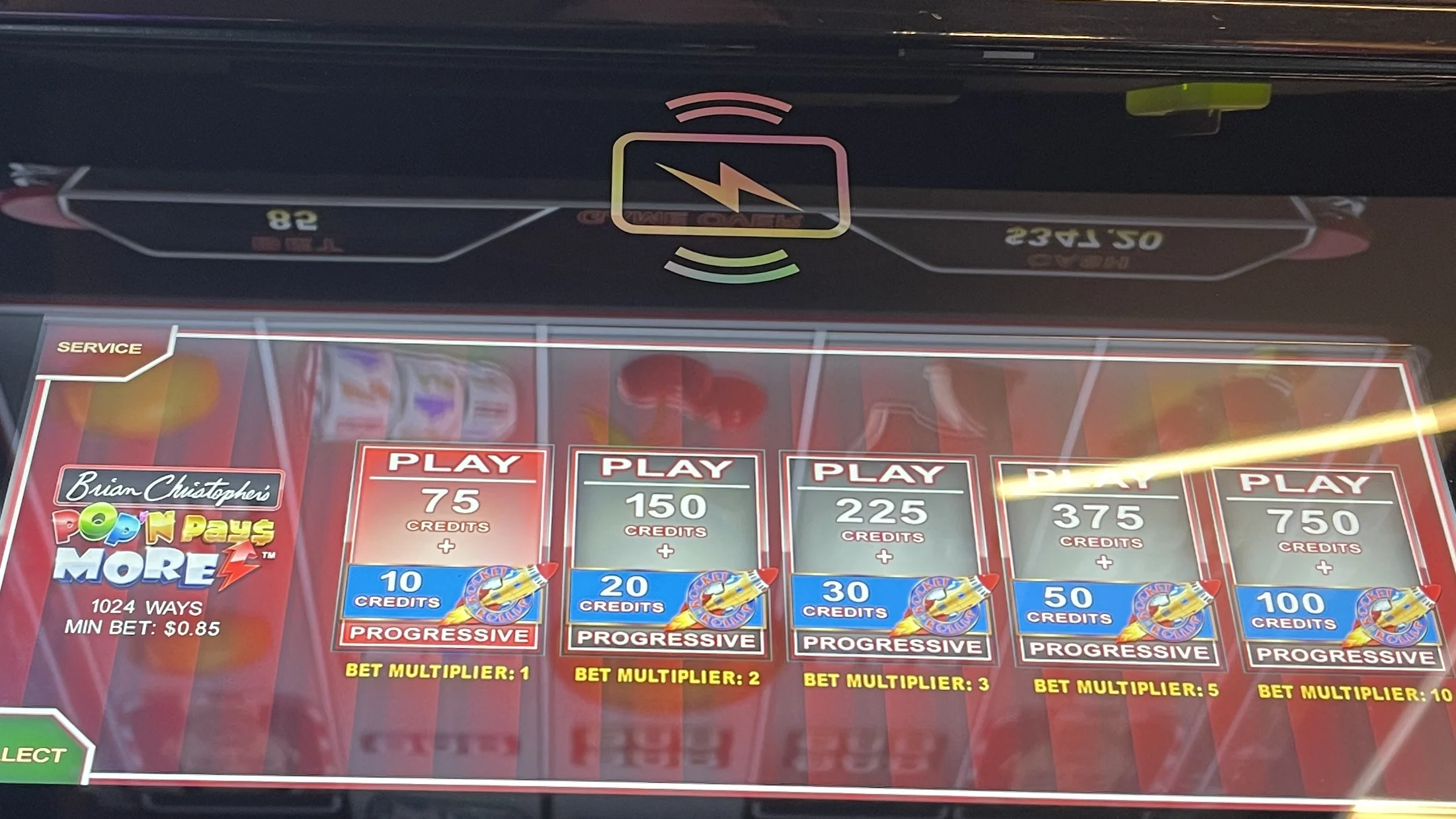 Slot machine phone charger