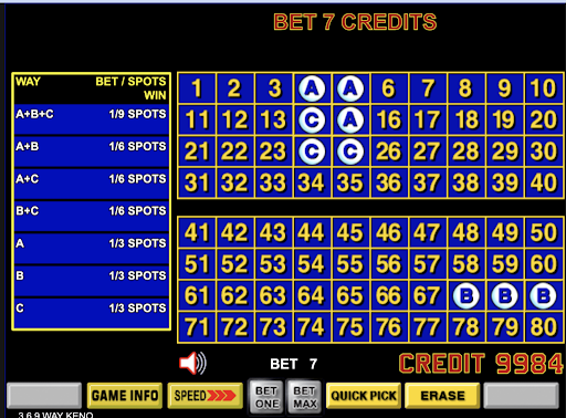 2-4-6 Way Keno
