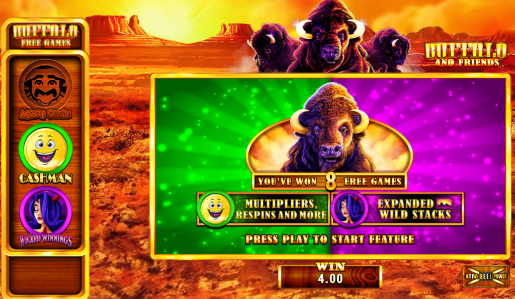 Buffalo And Friends Double Coin Bonus