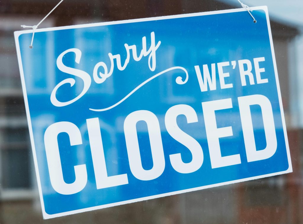 closed sign
