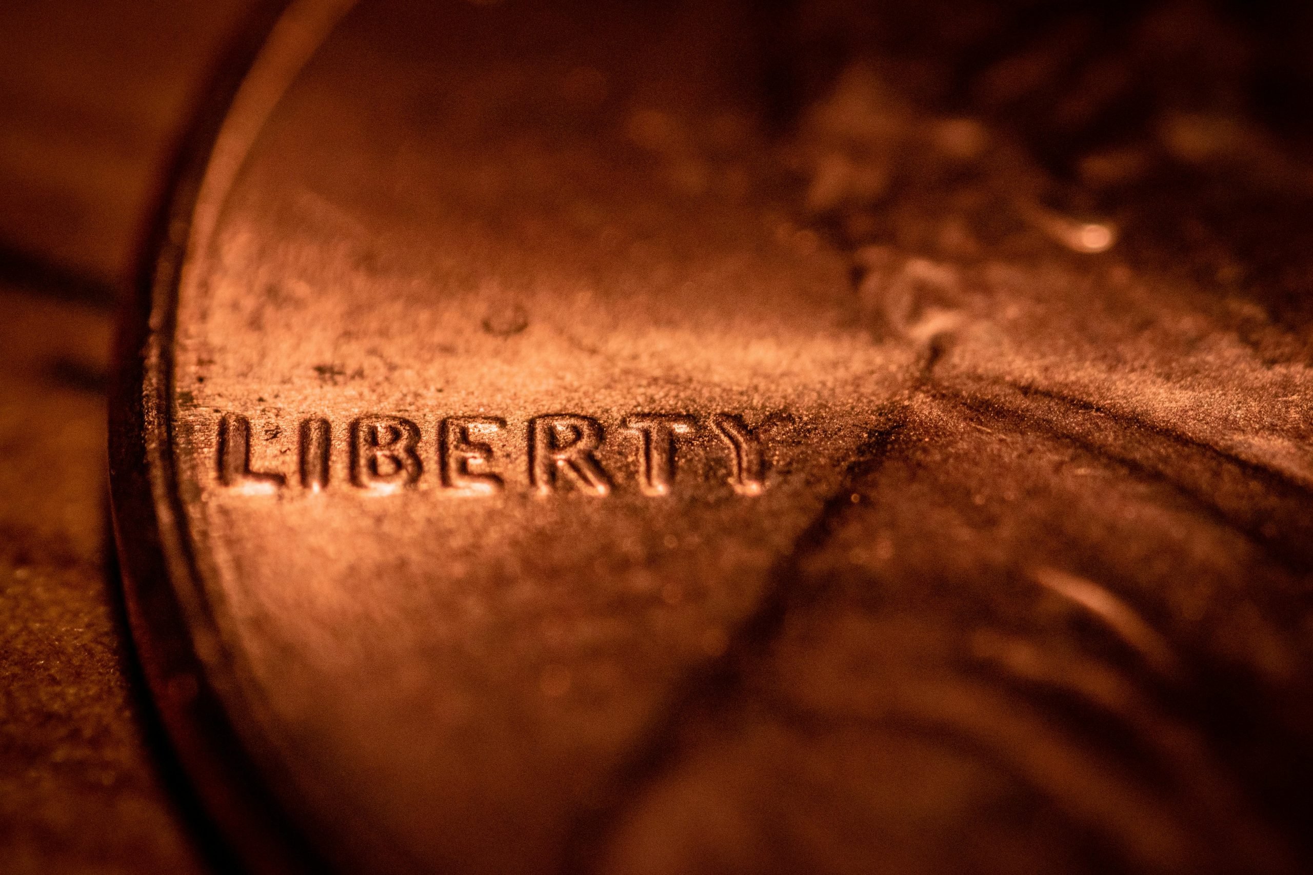 close up of a penny