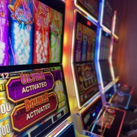 row of slot machines