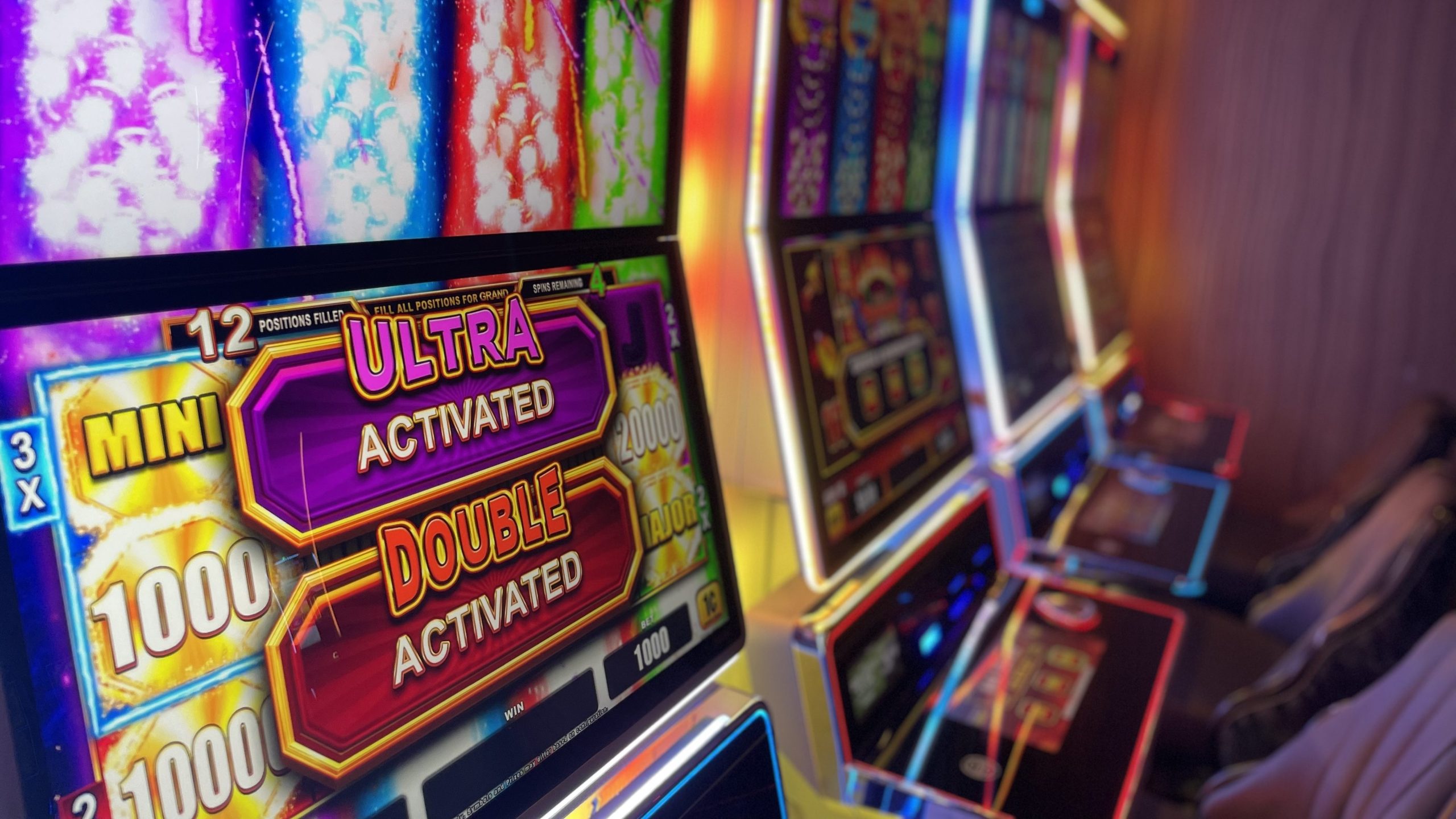 row of slot machines