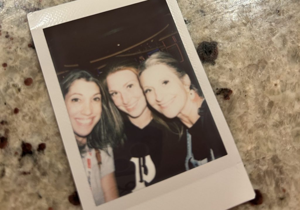 Courtney Carr and friends on the cruise