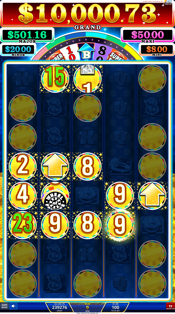 Wheel of Fortune Cash on Reels Rise Bonus