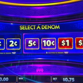 select a denomination screen