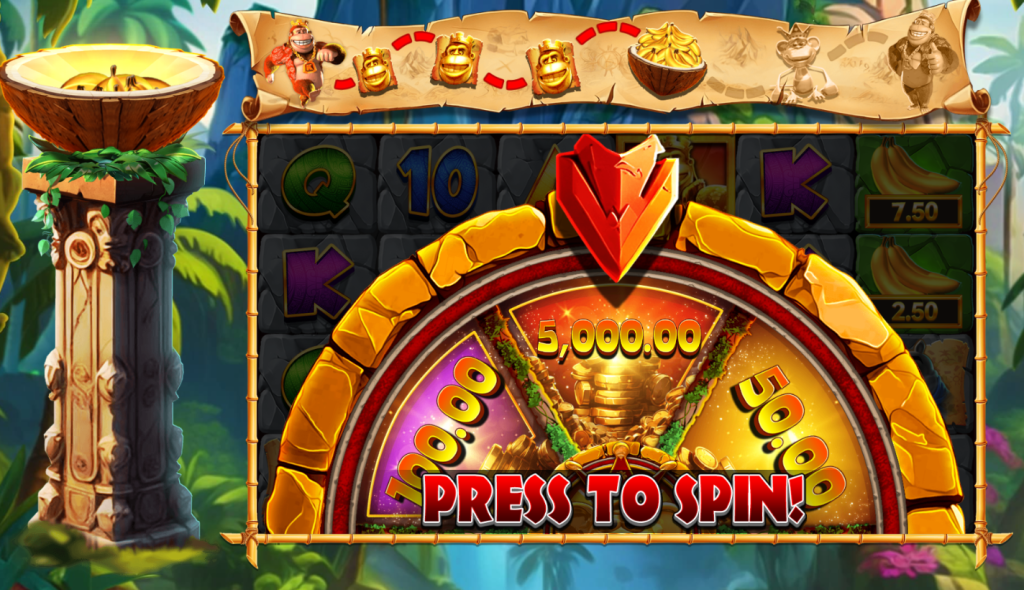 Kong 4 Even Bigger Bananas Jackpot Royale Express Wheel