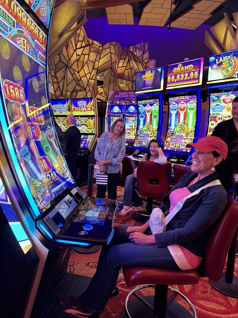 Wheel of Fortune Cash on Reels celebrates its launch at Mohegan Sun Casino in Connecticut.
