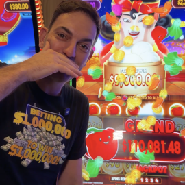 Brian Christopher winning the grand jackpot