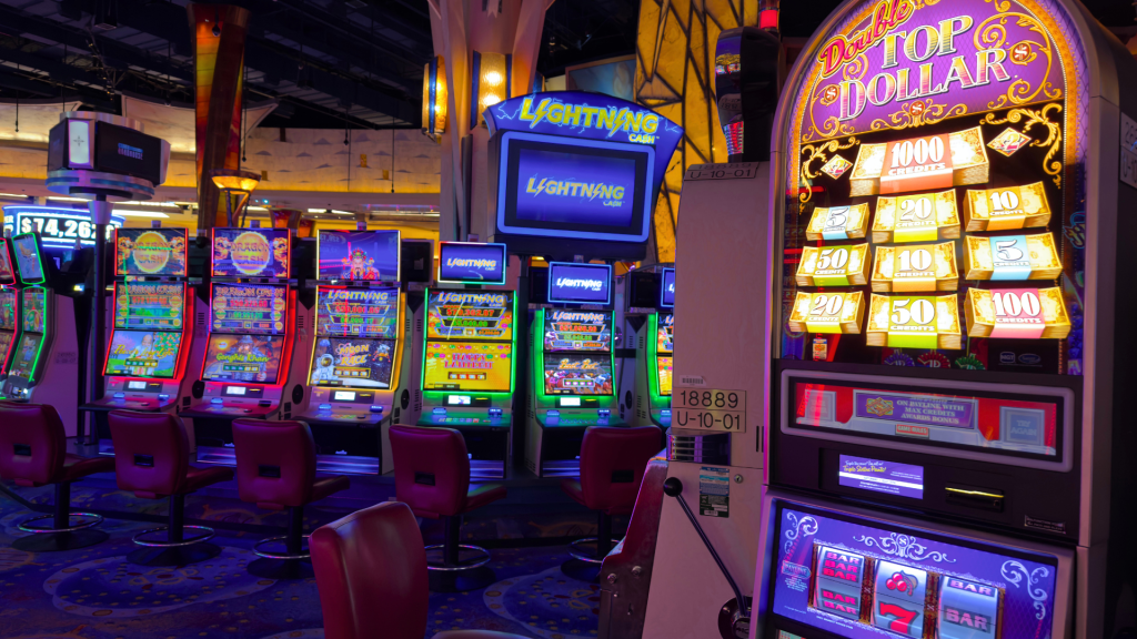 slot machine on casino floor