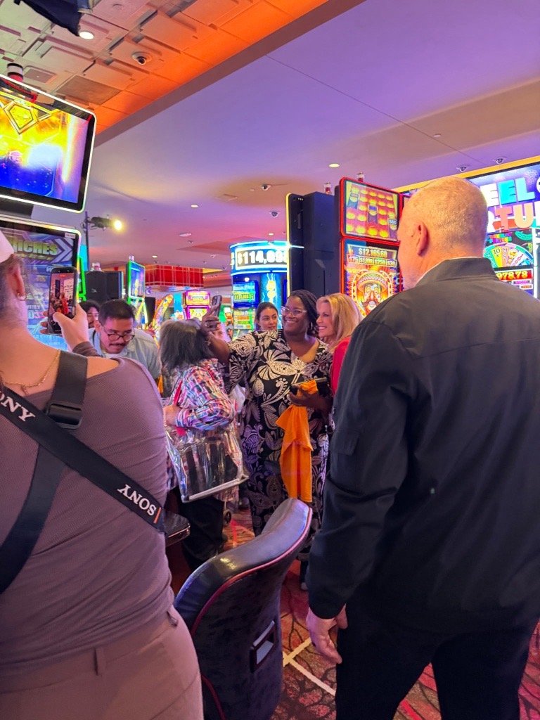 Wheel of Fortune Cash on Reels celebrates its launch at Yaamava' Resort & Casino in California.