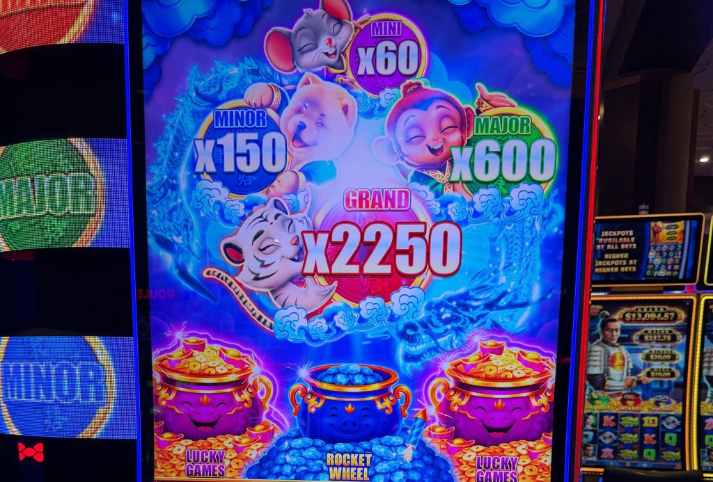 Progressives on a slot machine