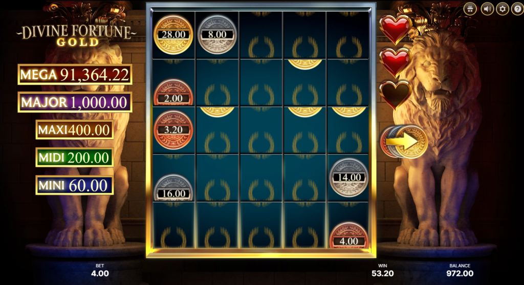 Divine Fortune Gold Silver Bonus